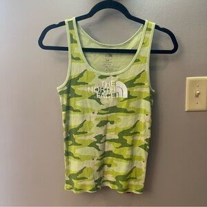 The North Face Women’s Camo Green Ribbed Graphic Tank Top